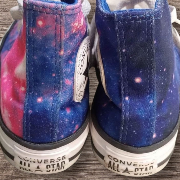 Converse Chuck Taylor All Star Hi Tops "Miss Galaxy" Kids' Shoes Size 10.5 - Picture 3 of 4